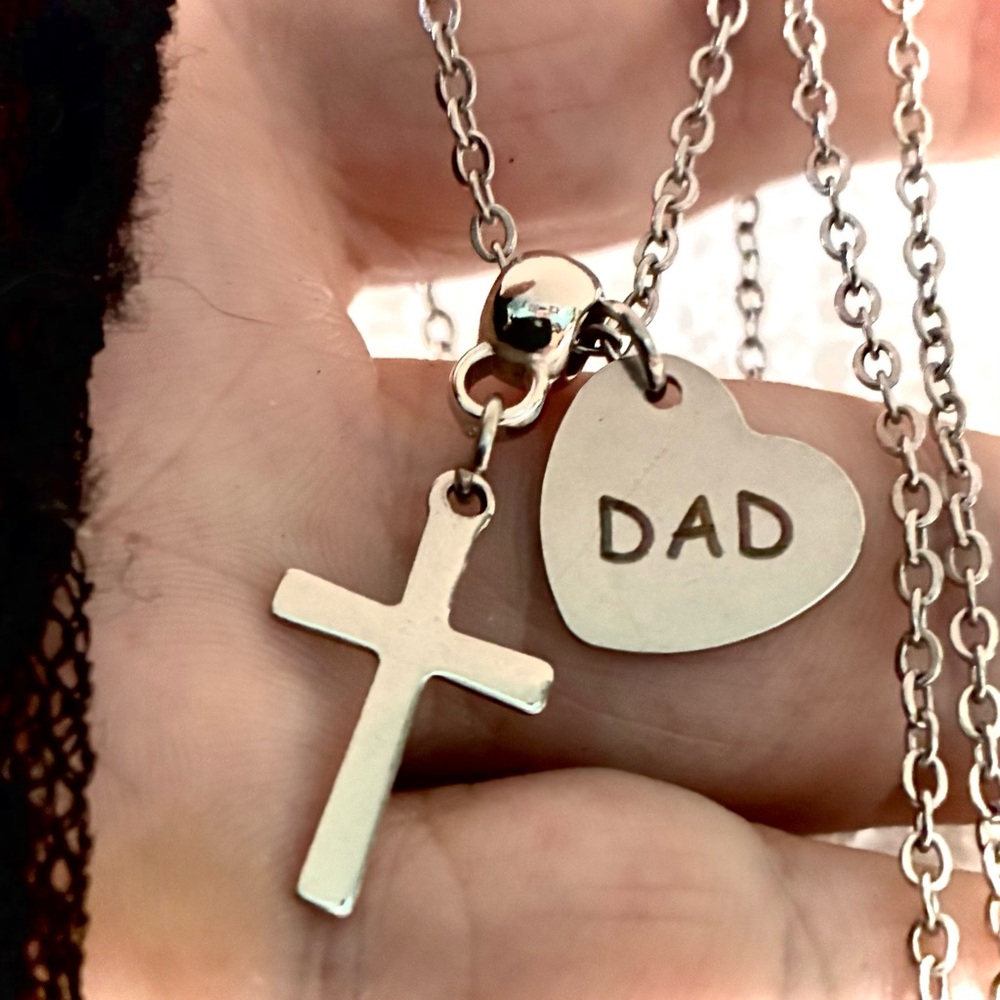 DAD CROSS NECKLACE